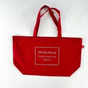 MIZENSIR PARFUMS Authentic Gift Bag Red Canvas Mizensir Logo New Year Tote Bag